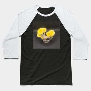 Yellow Oyster Mushroom in glass Baseball T-Shirt